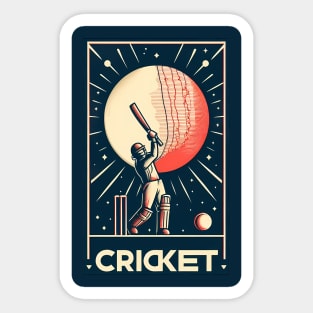 Cricket Player Sticker